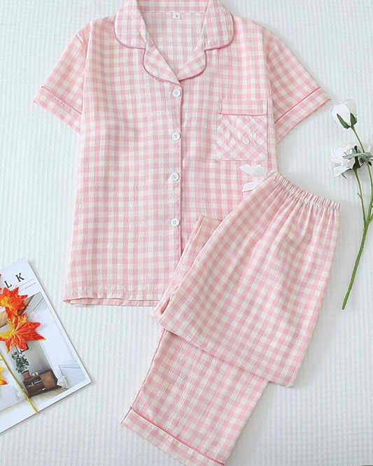 Pink Check Set