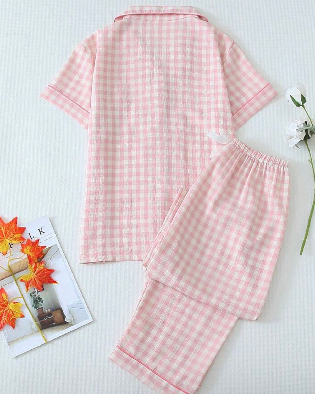 Pink Check Set